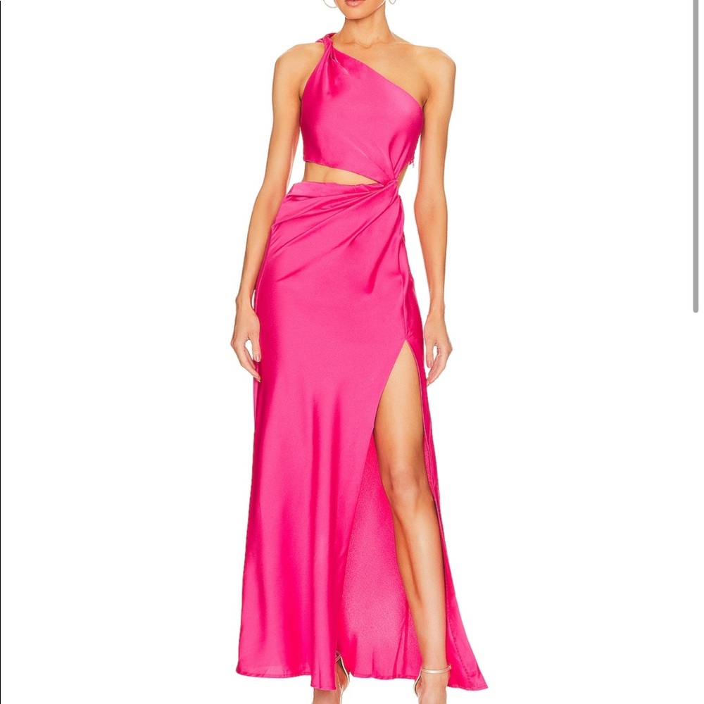 MISHA Kristin Gown in Hot Pink